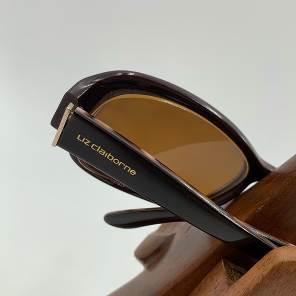 Liz Claiborne L560 Brown Oval Sunglasses Frames - Picture 5 of 7